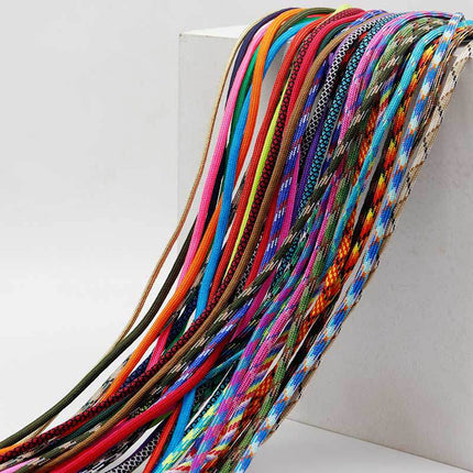 Kurojin Round 7-Core Polypropylene Paracord with 0.4cm Diameter Suitable for Clothing Cords, Garment Cords, Work Shoes, Boots, and Shoelaces