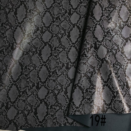 Pu Snakeskin Pattern Leather Fabric, Python Pattern Leather for Bags, Anime Belts, Soft Bags, Headboard Backs, Artificial Leather with Animal Prints