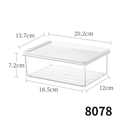 Desktop Storage Box with Lid Flip-Top Rectangular Transparent Acrylic Storage Box Kitchen Cosmetics Sundry Work Station