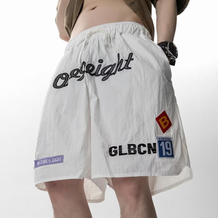 American High Street Fashion Brand Men's Loose Straight Sports Casual Shorts Summer Fashion Trend Basketball Sports Shorts