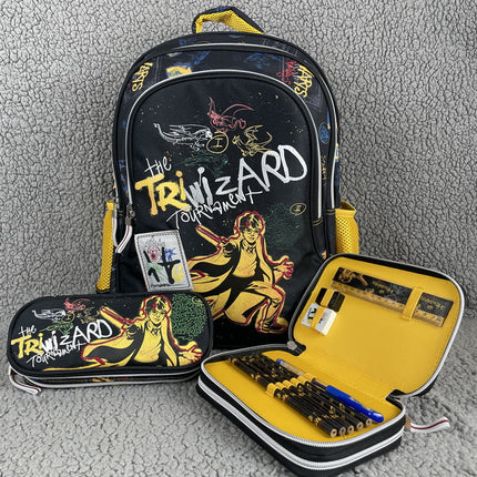 Schoolbag Primary School Students Grade One, Two and Three Boys and Girls Children Super Light Ridge Bag Backpack for 6-12 Years
