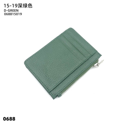Double-sided Driver's License Multi-card Slot Genuine Leather Zipper Card Bag Top Layer Cowhide Men's Thickened Light Luxury Women's Small Coin Purse Case