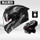 Helmet-gundam black gray [hd dual mirror]