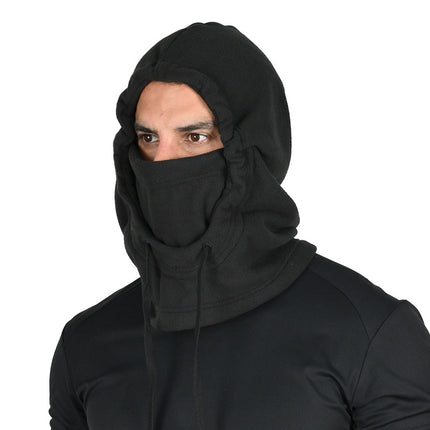 New Thickened Fleece Hat Ski Headgear Outdoor Cycling Fleece Mask Cold-proof Integrated Cap Windproof Scarf