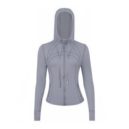 Lulu Original Label Define Yoga Wear Hooded Jacket Jacket Top Breathable Sports Fitness Wear Spring & Fall Women's