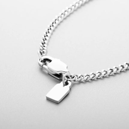 Cross-Border Hip-Hop Style Versatile Cuban Chain Clavicle Chain Hip-Hop Stainless Steel Personalized Men's Trendy Punk Street Dance Necklace