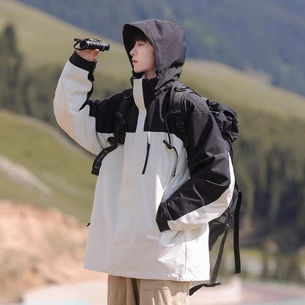 Woodpecker Assault Jacket Men's Spring & Fall New Windproof Jacket Three-In-One Outdoor Spring Workwear Men's Jacket