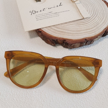 Champagne Color Sunglasses UV-resistant Sunglasses 2025 New Cross-border Trendy Men's and Women's Sunglasses