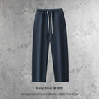 Straight pants-navy blue / S