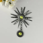 Gun black sunflower fruit green beads