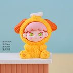 02 cartoon sitting cousin/an an dog-yellow