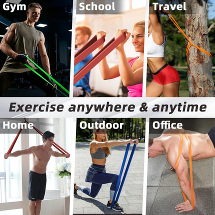 Sports Yoga Fitness Resistance Training Pull Band Chest Muscle Training Shoulder Pull Rope Track and Field Weight-Bearing Resistance Band Cross-Border