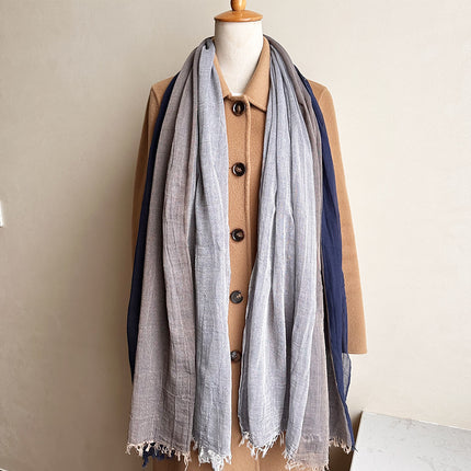 Foreign trade surplus goods clearance pick up multi-style cotton and linen scarf women's scarves literary retro long shawl scarf women