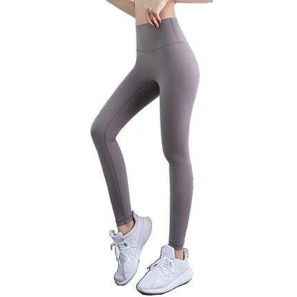 Trendy Women's Yoga Pants for Outdoor Wear, Tight-Fitting Breathable Sports Fitness Leggings, High-Waisted, Hip-Lifting, Cropped Length