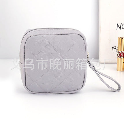 Pu Leather Sanitary Napkin Multi-Purpose Cosmetics Bag New Sanitary Napkin Bag Portable Lipstick Coin Purse Mini Small Bag