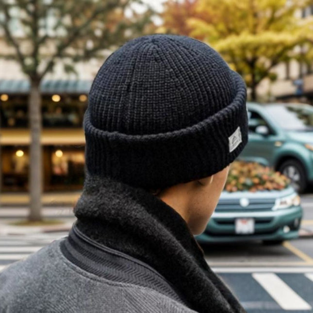 Winter Hat Balaclava Knitted Woolen Hat Cold-Proof Hood Mask Warm Cold Hat Handmade Windproof