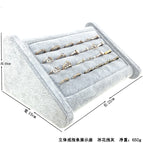 Three-dimensional beveled ring strip (gray ice plush / Please see picture detailed size