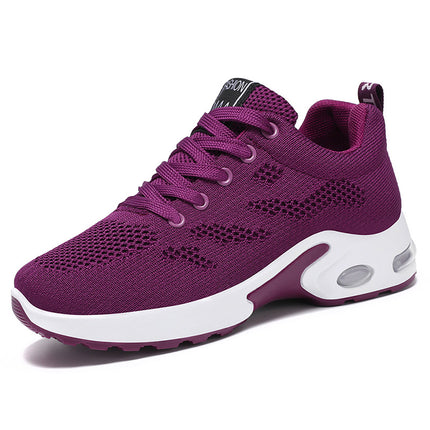 Women's Shoes, New Summer Style Mesh Air-Cushion Shoes, Lightweight Foreign Trade Cross-Border Running Shoes for Women, Soft-Soled Breathable Sports Shoes for Women