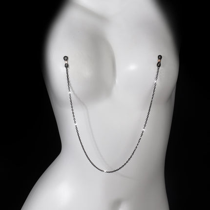 European and American Retro Metal Nipple Clamps, Sexy Temptation Circle Chain Breast Clamps, Cross-Border Adult Flirting Accessories