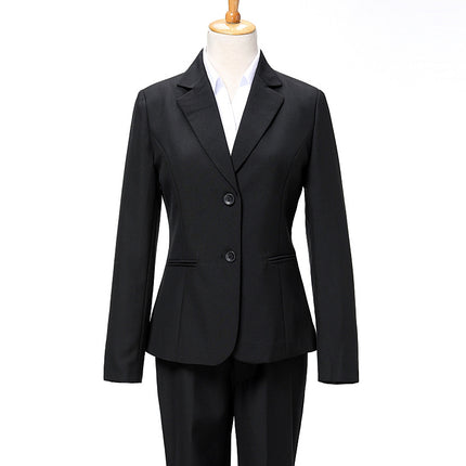 genuine goods wool suit suit women's 2024 new autumn and winter high-end gas professional suit formal work clothes two-piece set