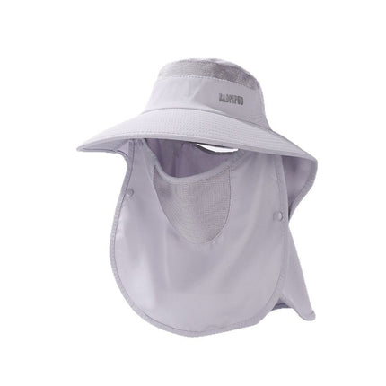 Shawl Hat Factory in stock Summer New Multi-function Face Mask Sunscreen Hat Women's Outdoor Big Rim Sun Hat