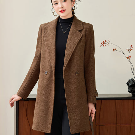 Cross-Border Autumn and Winter New Long-Style Suits, Professional Attire for Women, Mid-Length Fashionable Design, High-End Suit Sets