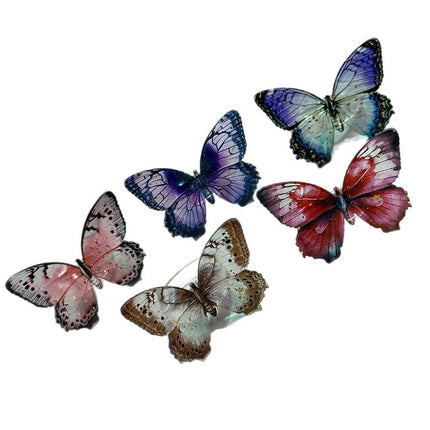 New Style Smudged Spots Three-Dimensional Butterfly Ring Chinese Literary Retro Style Super Fairy Hand Jewelry Fashion Texture Ring