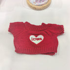 25cm barcelona bear clothes / Love red sweater