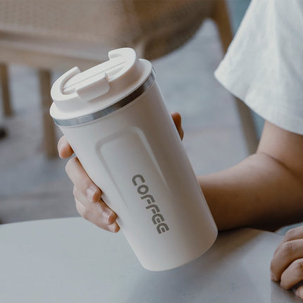 Fashion coffee cup 304 stainless steel vacuum mug couple cup portable car gift cup cross-border wholesale