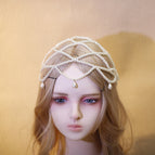 Water drop pearl headdress