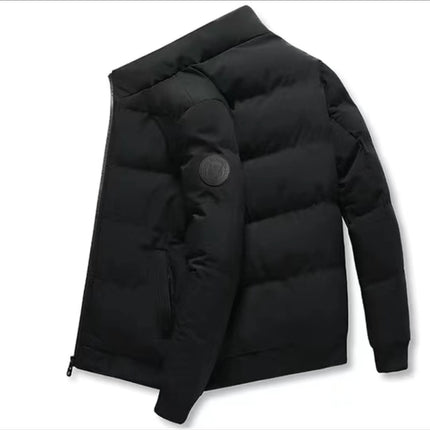 Winter Men's Stand-Up Collar Cotton Outwear, Thickeneded Warm Cotton Outwear, Korean Style Casual Cotton Outwear, Cross-Border Hot Sale Spot Batch