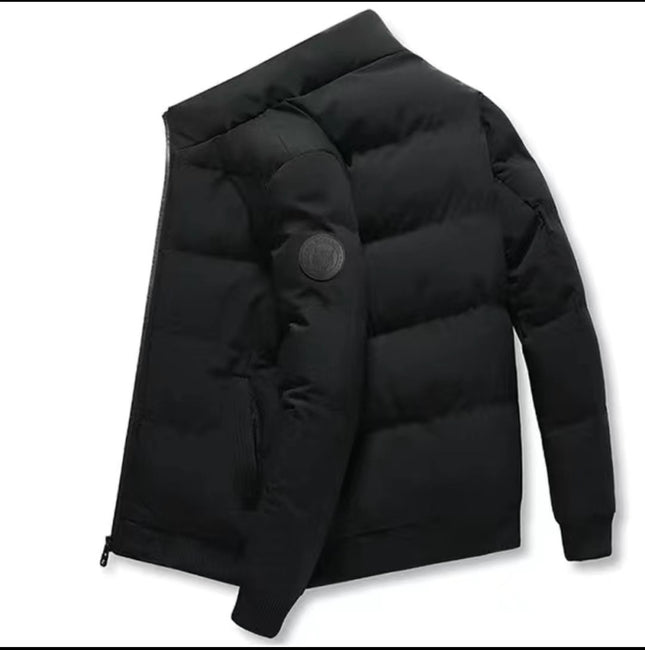 Winter Men's Stand-Up Collar Cotton Outwear, Thickeneded Warm Cotton Outwear, Korean Style Casual Cotton Outwear, Cross-Border Hot Sale Spot Batch