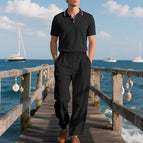 Black clothes with black pants / S