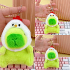 Bead chain style / Green chick hat capibala