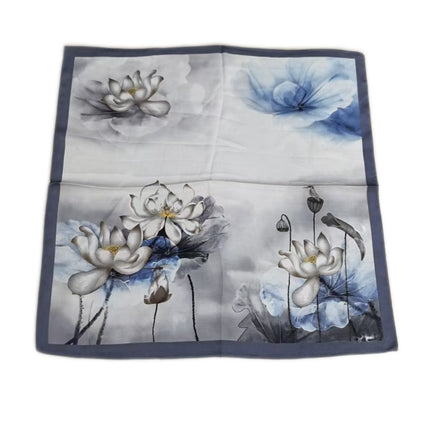 Simulated Silk Printed Silk Scarf for Women, Korean Cashew Leopard Print Headscarf, Four-Season Scarf, Professional Scarf Wholesale