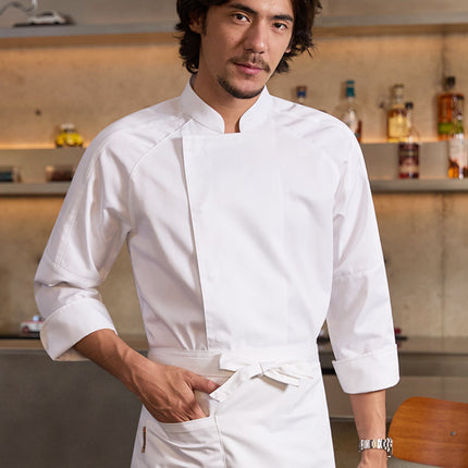 Chef Uniforms for Men with Long Sleeves for Catering, Hotels, Baking, Cake Shops, and Professional Kitchen Use