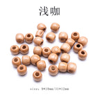 9*10mm [100 pieces/pack, about 31g] / Light coffee