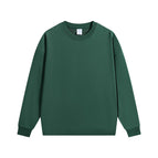 Round neck style-dark green / S