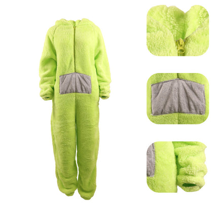 Antenna baby pajamas adult children Boys and Girls cute girl cartoon homewear winter one-piece pajamas