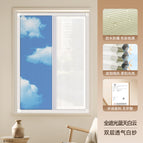 Square meter / [sunshade and heat insulation] full blackout blue sky and white clouds + double layer breathable white gauze