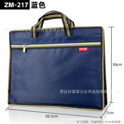Multi-functional Briefcase Storage Handbag File Bag Large Capacity Meeting Bag Business Office Storage File Bag