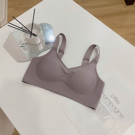 Large Shoulder Strap Latex Jelly New Style Anti-Sagging Small Chest Gathering and Shaping Large Size Lifting Bra