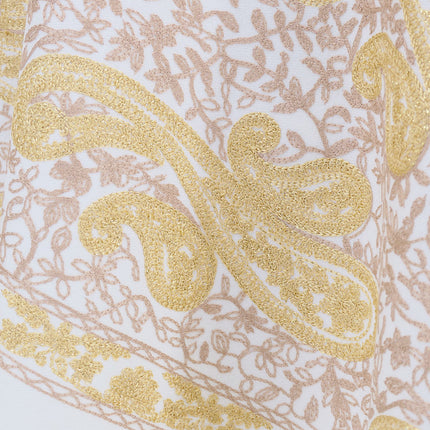 Autumn and Winter 450g Thick Gold Thread Large Cashew Embroidered Flower Scarf Ethnic Style Mother Style Imitation Cashmere Warm Shawl Cloak