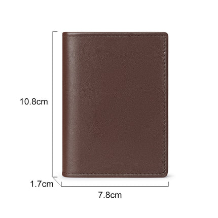 Genuine Leather Business Card Bag Card Bag Napa Top Layer Cowhide Plain Business Card Holder Men's Embossable LOGO Soft Face