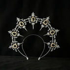 Black pointed outward + base + black beads