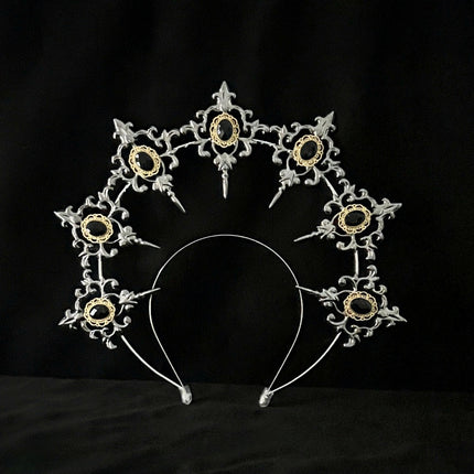 LOLITA Lolita Our Lady Halo Crown Dark Gothic Hair Accessories Dress Up Exaggerated Catwalk Performance Headwear