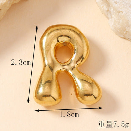Pendant Single Pendant European and American Fashion Stainless Steel Jewelry Mini Bubble English Letter Pendant DIY Accessories Jewelry