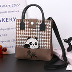 [light luxury and simple] squinting smiling panda (chongqing) brown (black portable)112102