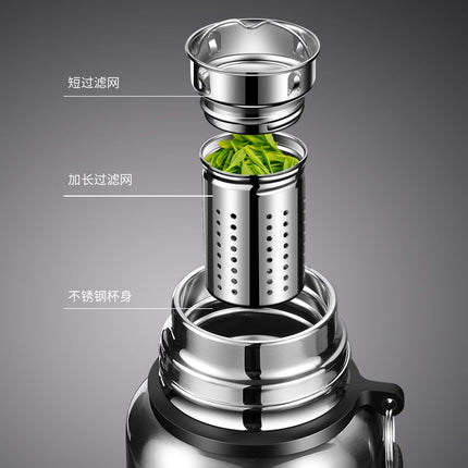Large Capacity 316 Stainless Steel All-Steel Pot Men's Outdoor Travel Mountaineering Portable Thermos Cup Wholesale Cross-Border
