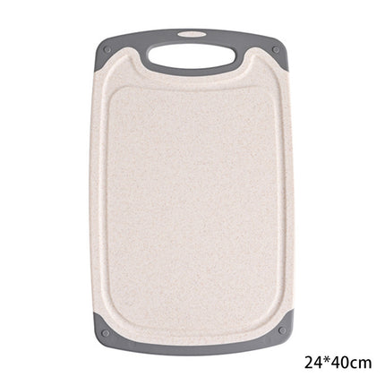 Cross-border wheat straw cutting board kitchen multifunctional double-sided cutting board cutting board chopping board 3 suit food supplement board